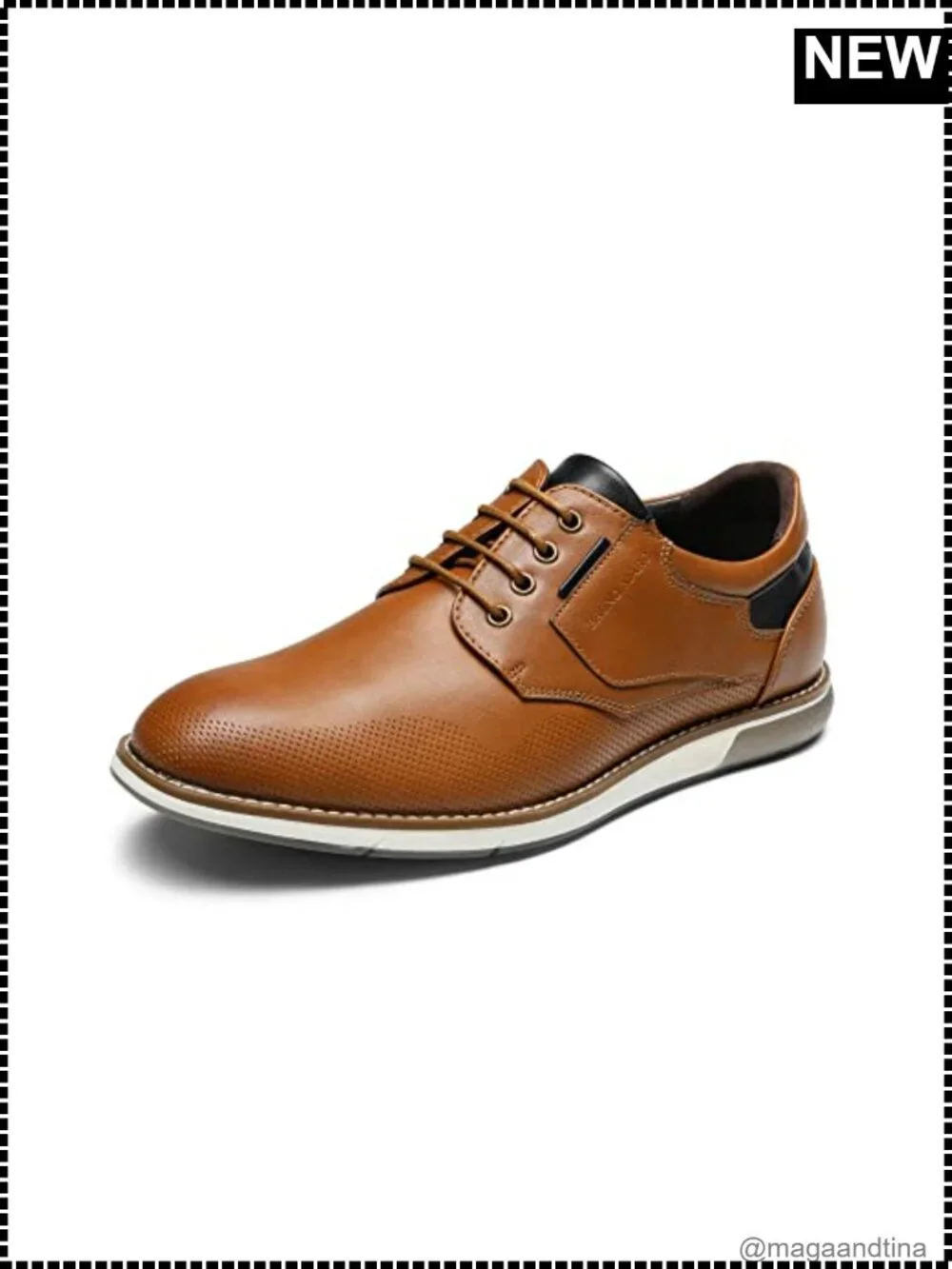 Men's Faux Leather Dress Oxfords Casual Derby Sneakers Breathable